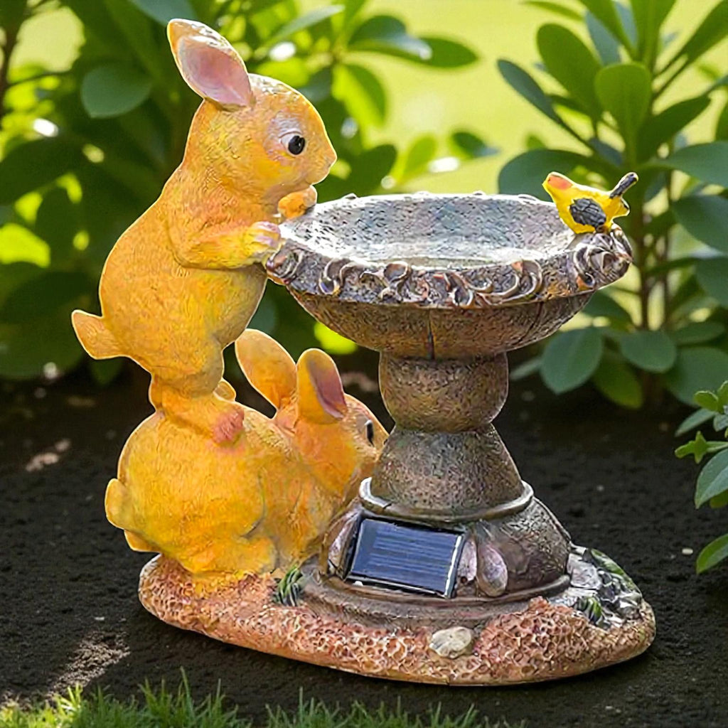 Solarbetriebene Außenlampe mit Tierfigur für charmante Garten- und Terrassenbeleuchtung