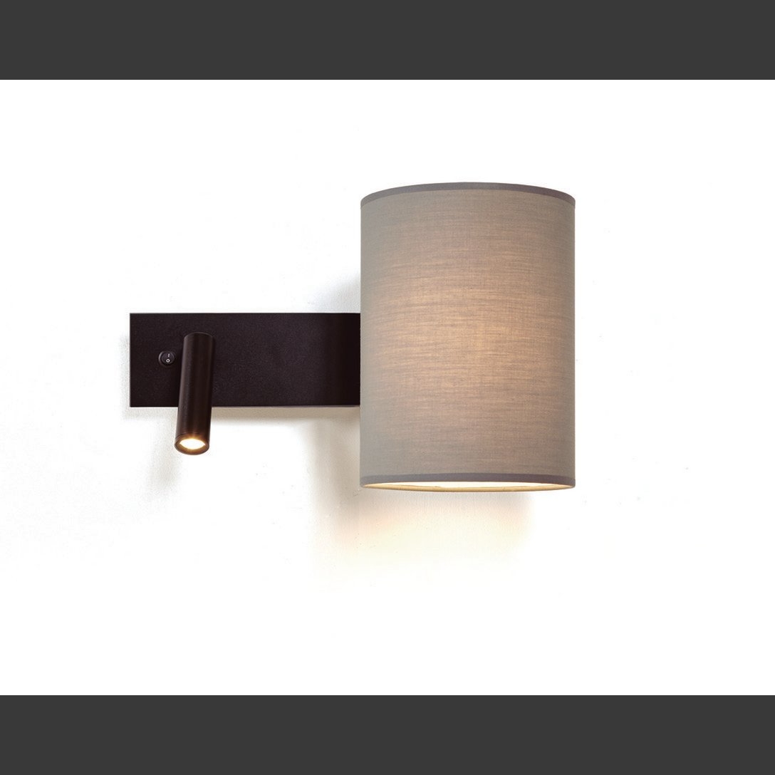 Luxcambra - Torso-Wandleuchte aus Holz, Baumwolle und Metall