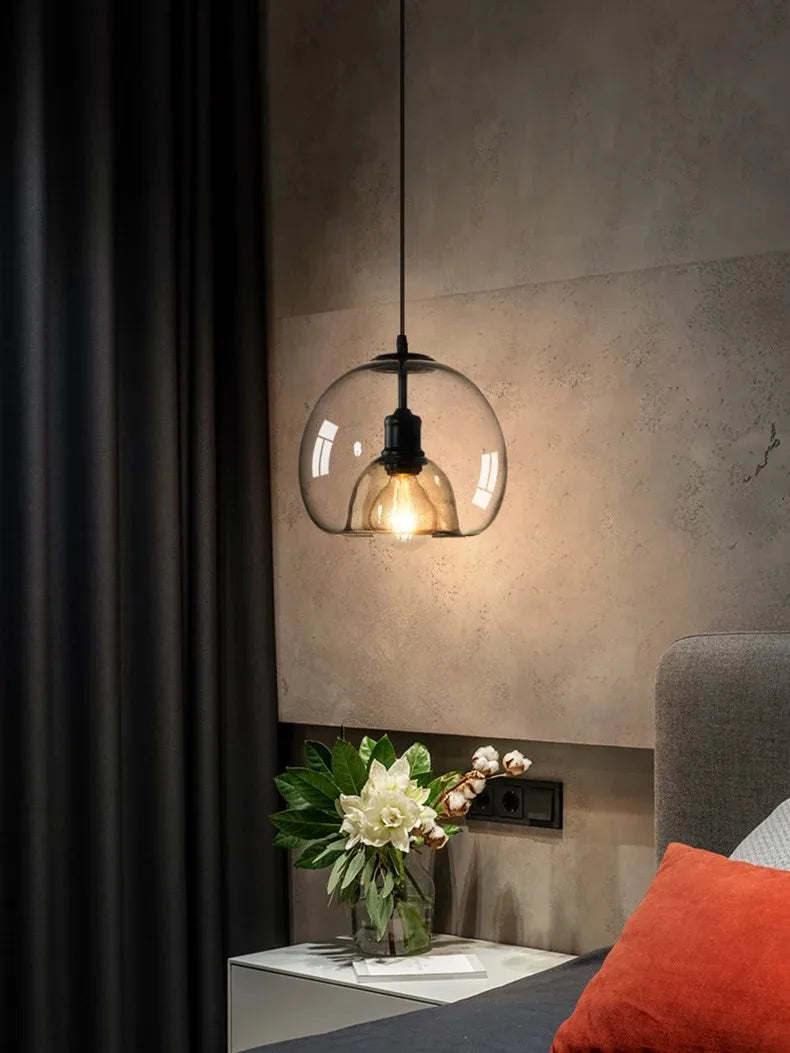 Solara - Pendelleuchte aus Glas, E27-Fassung,