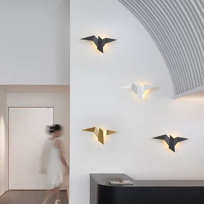 Vogel - Wandleuchte Metall Design