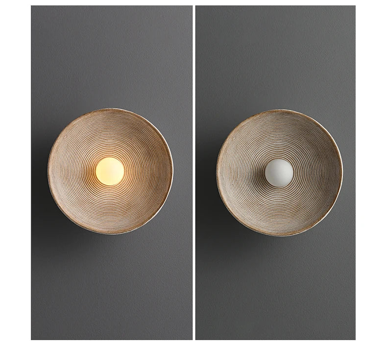 Murano - LED-Wandleuchte, spiralförmig, nach oben und unten