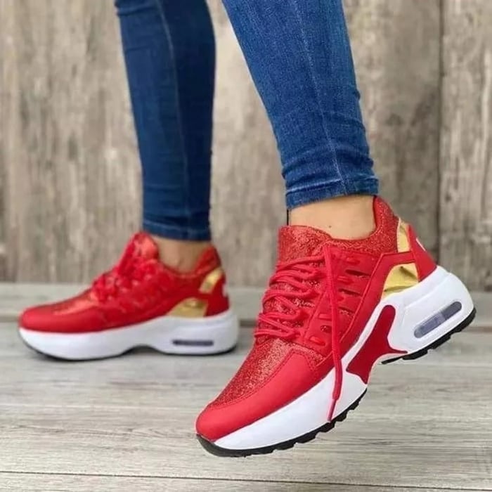 FlexTread - Schnürsneaker mit runder Spitze und flexibler Gummisohle