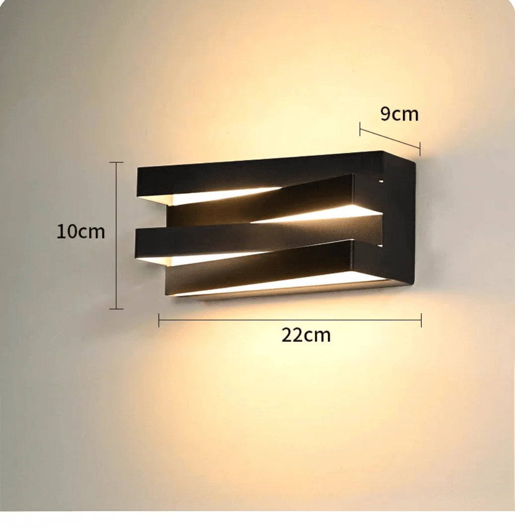 Vortia - LED-Außenwandleuchte IP65 aus Aluminium und