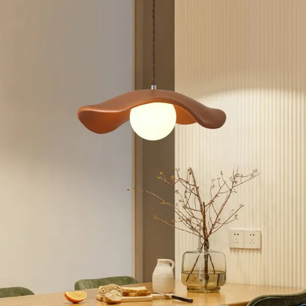 Wabi - Sabi Pendelleuchte für Esszimmer, Lotusblatt-Design,