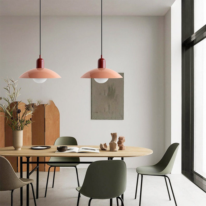 Macaron - Bauhaus Pendelleuchte, Metall & Glas