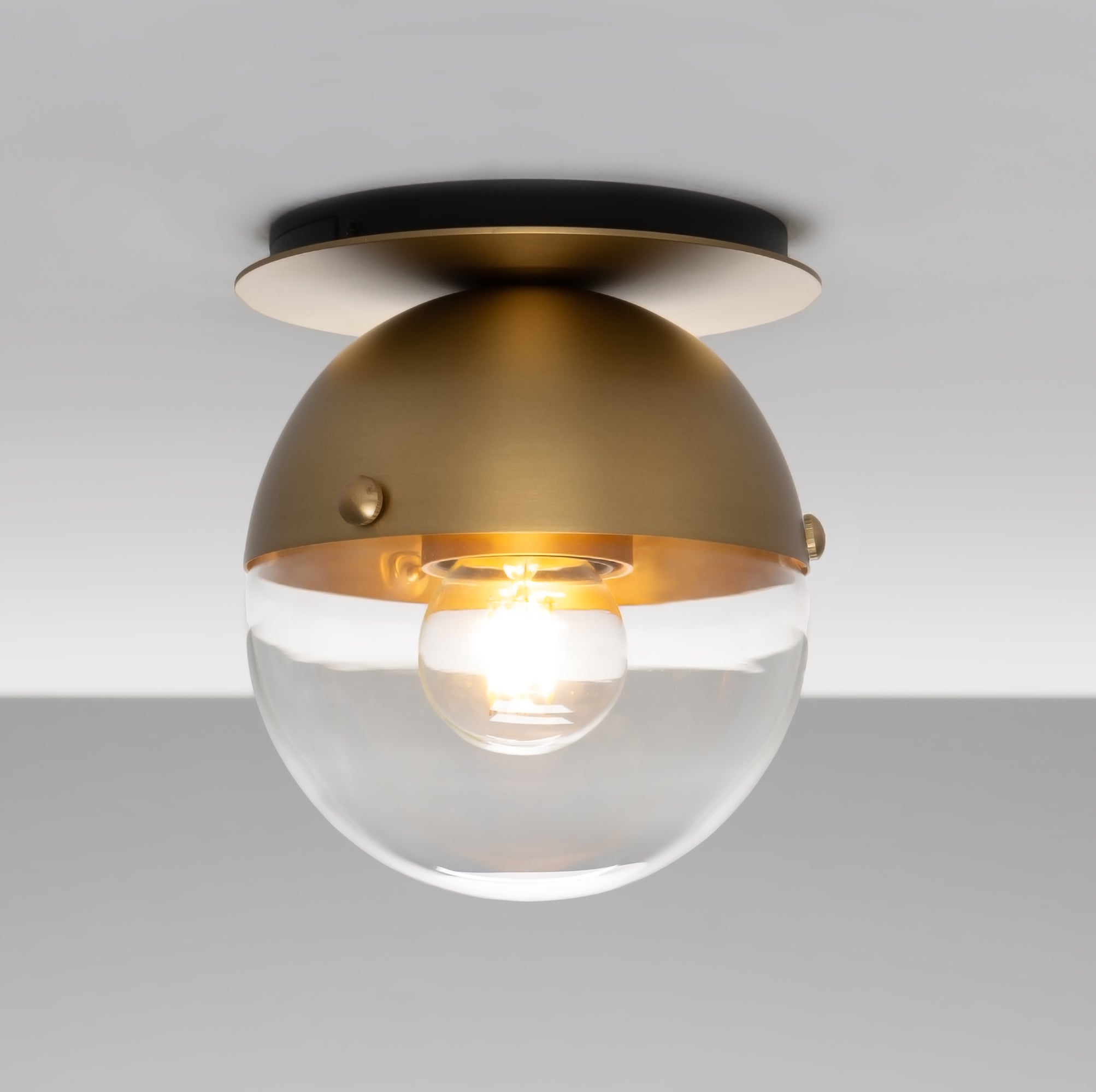 Metall/Glas - Designer-Wandleuchte, Metall/Glas