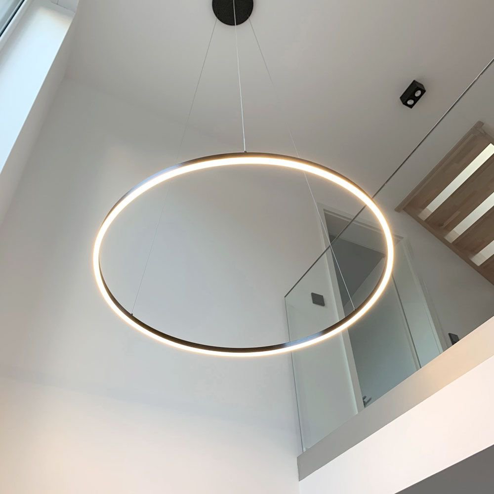 Ø100 - LED-Ringpendelleuchte Ø100 cm mit Direktlicht