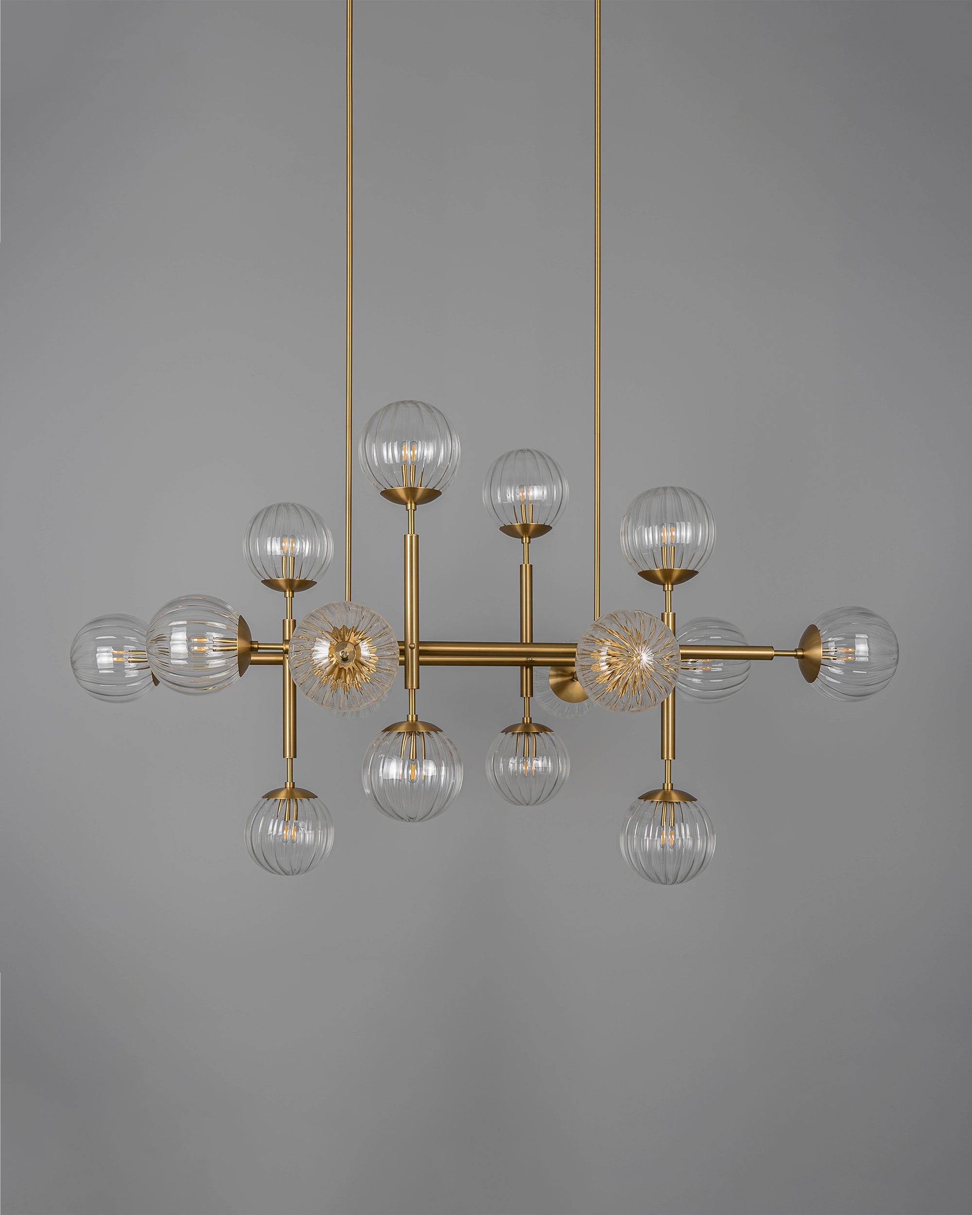 Metall/Glas - Designer-Pendelleuchte, Metall/Glas