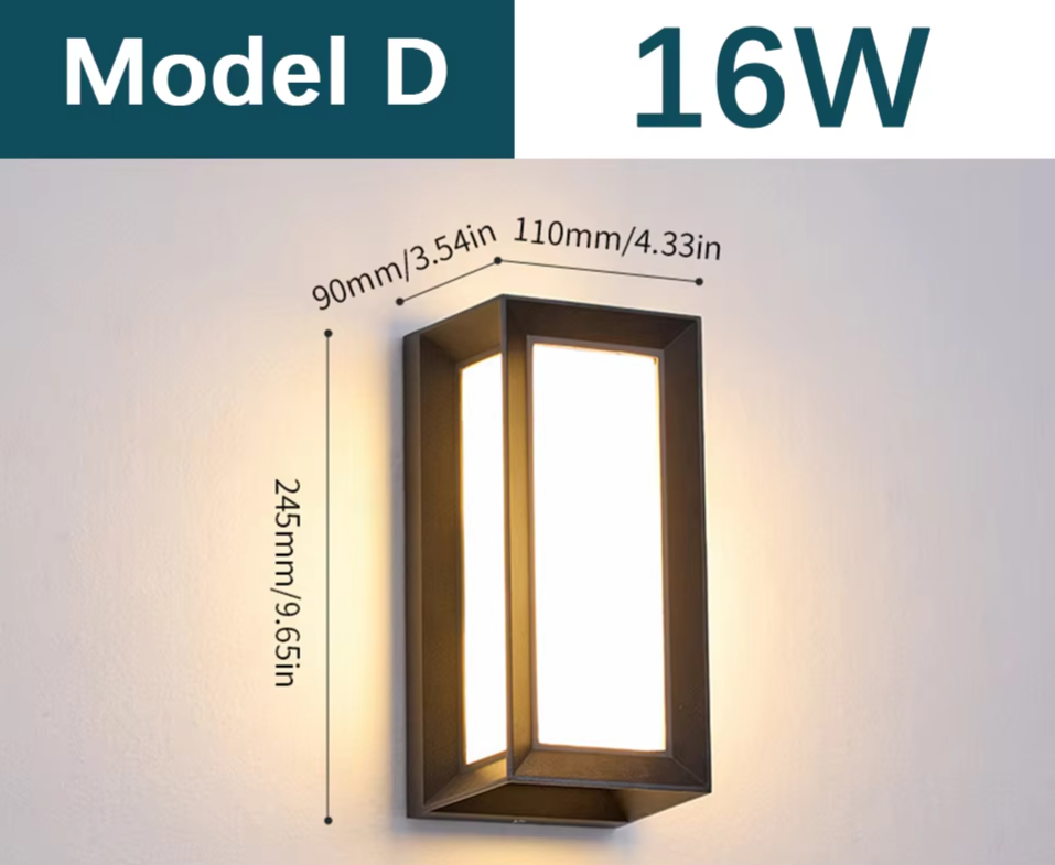 SENSOLUX - LED-Wandleuchte mit Radarsensor IP65