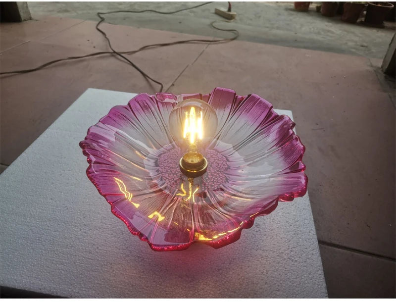 Celira - Art-Deco-Pendelleuchte aus Glas und Eisen