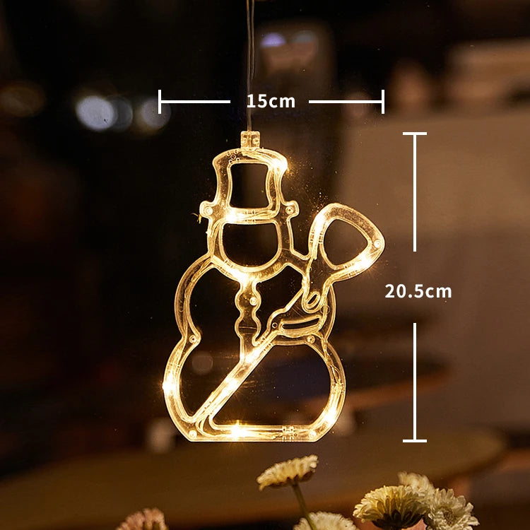 Twinkla - LED-Weihnachtsmann-Fensterleuchte mit Saugnapf