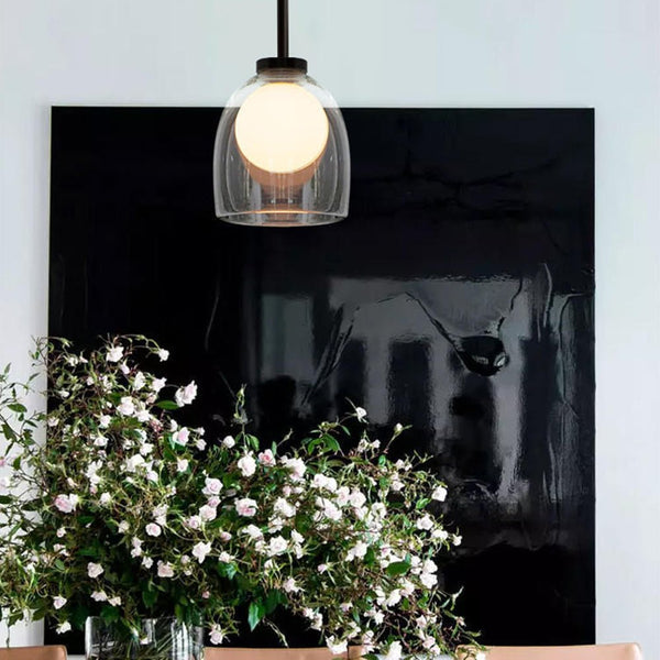 Aurela - Moderne Pendelleuchte mit Glaskugel