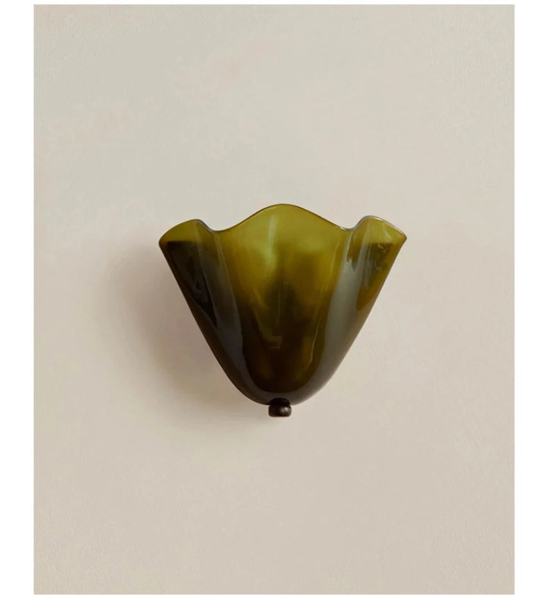 Murano - Wandleuchte aus farbigem Wabi-Sabi-Glas im