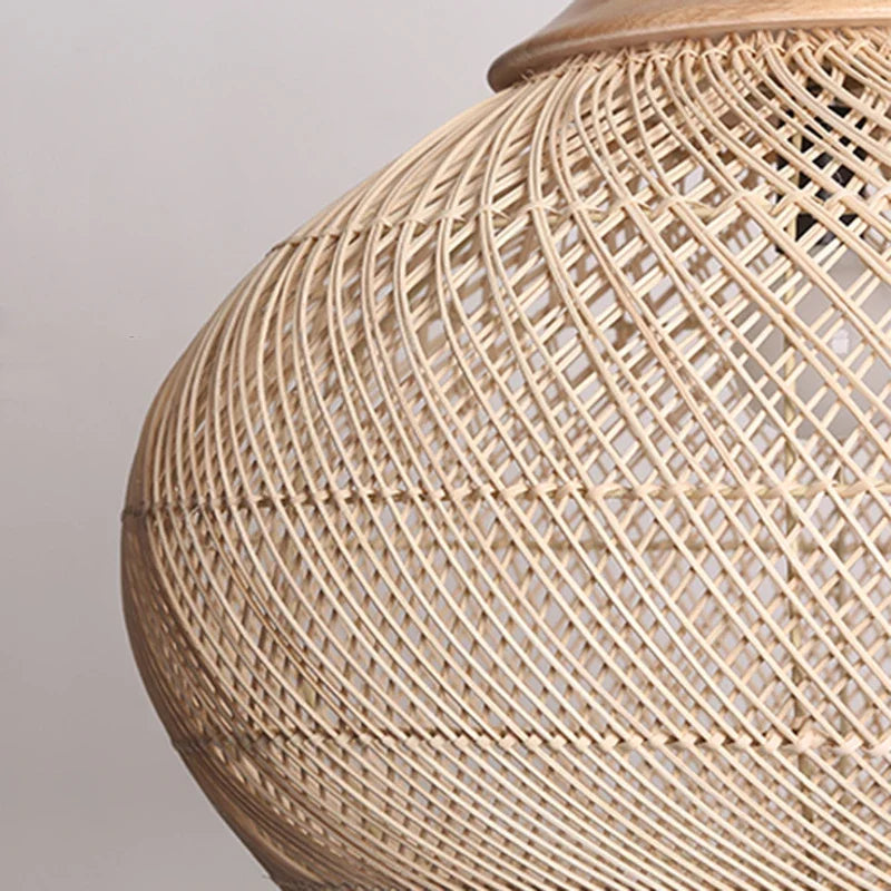 Handgeflochtene - Rattan-Pendelleuchte