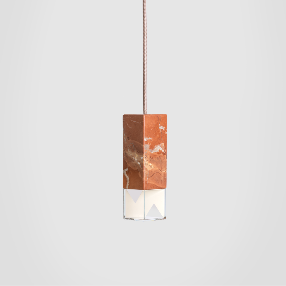 FORMAMINIMA - One Red Pendelleuchte aus Collemandina-Marmor