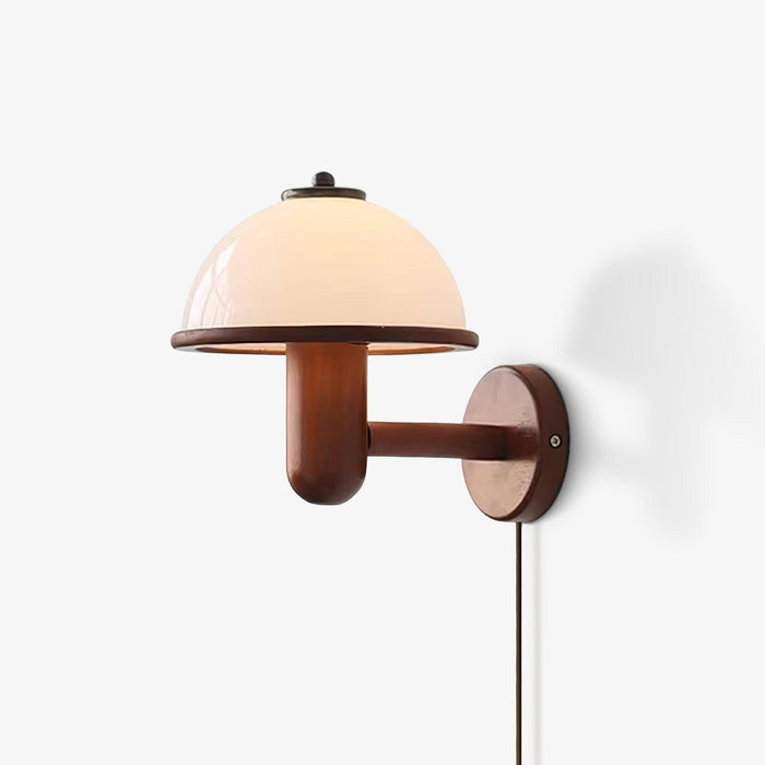 Pilzio - Holz Wandleuchte im Pilz Design