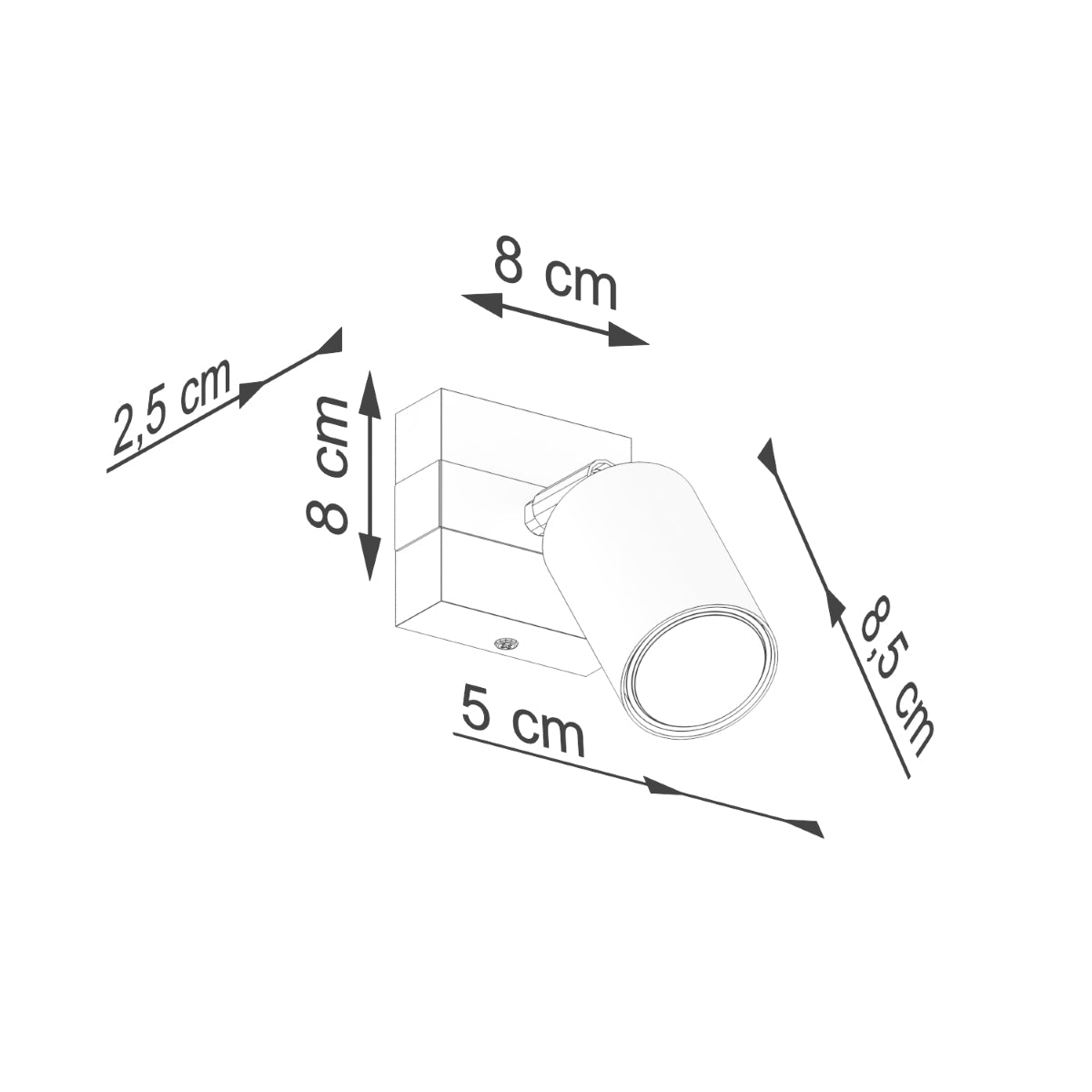 Fager - 1 Wandleuchte, Schwarz/Naturholz