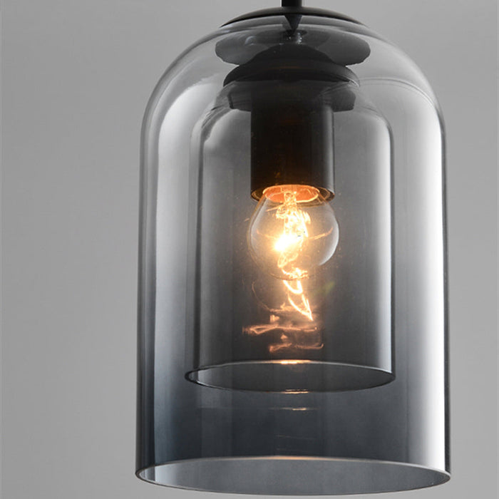 Mid-Century - Pendelleuchte Doppelglas