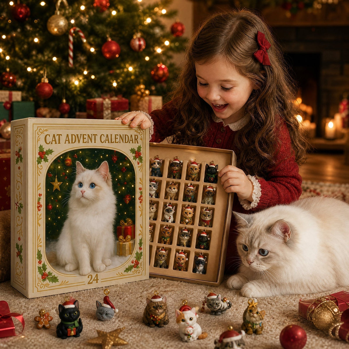 Catmas – Katzen-Adventskalender mit 24 Fächern