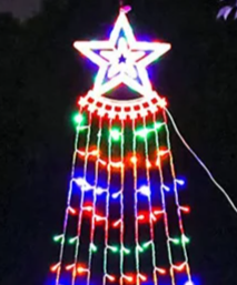 Wasserfallstern“ - LED-Lichterkette Wasserfallstern, 5 m