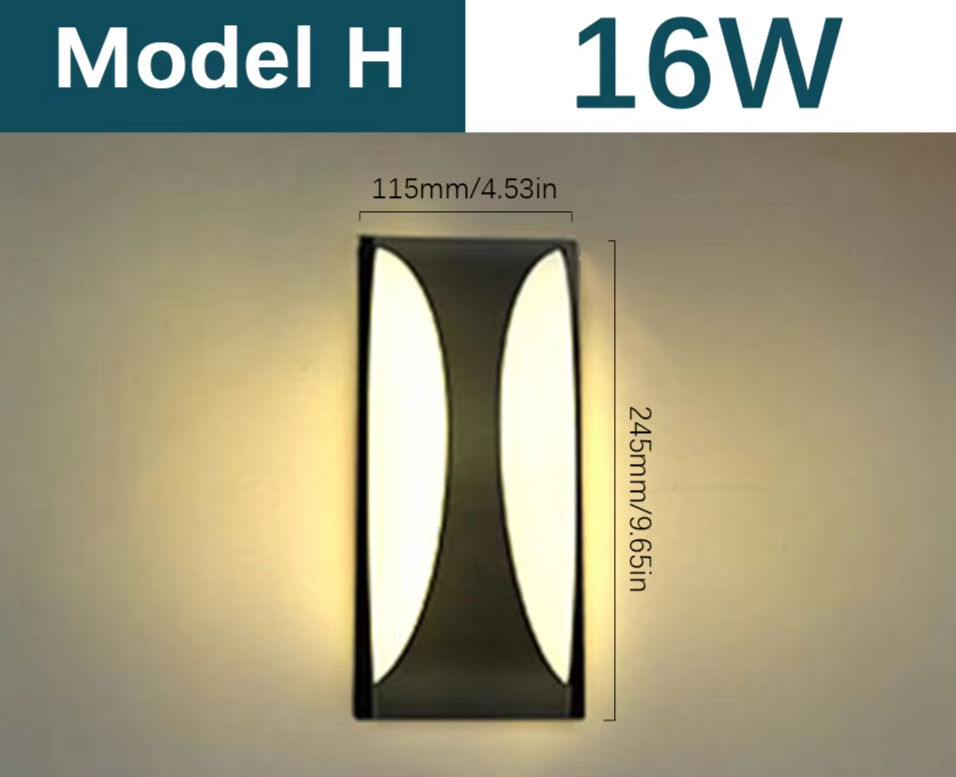 SENSOLUX - LED-Wandleuchte mit Radarsensor IP65