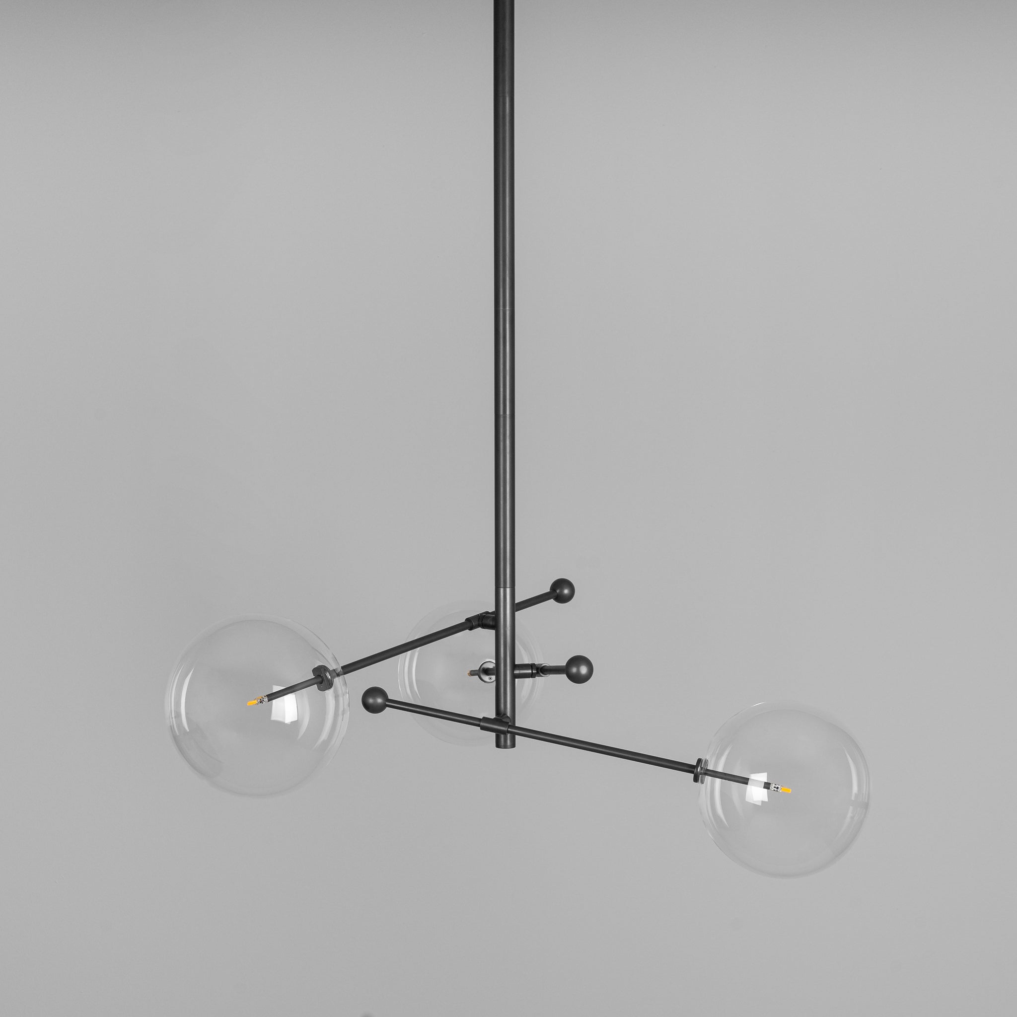 Nimbus - Kronleuchter aus Metall und Glas mit 3 Armen