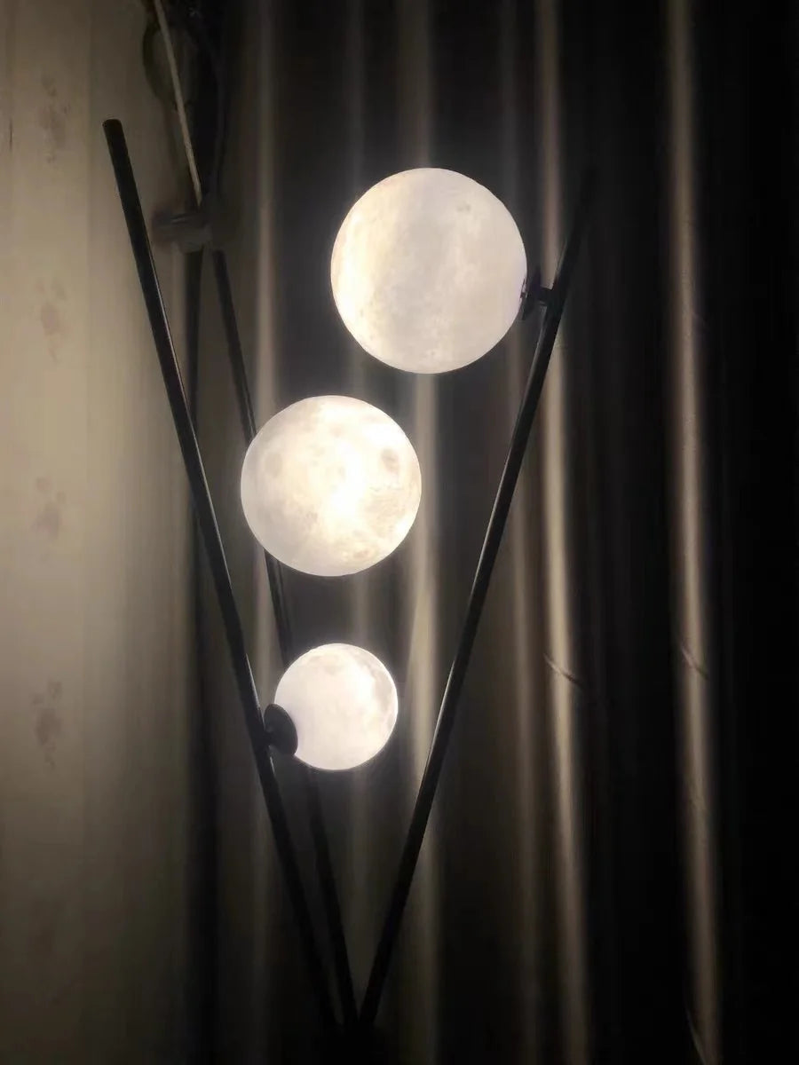 LunaGlow - 3D-Mond-Stehleuchte mit Stativ