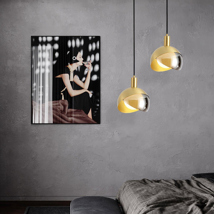 Solara - Metall Pendelleuchte mit Glas