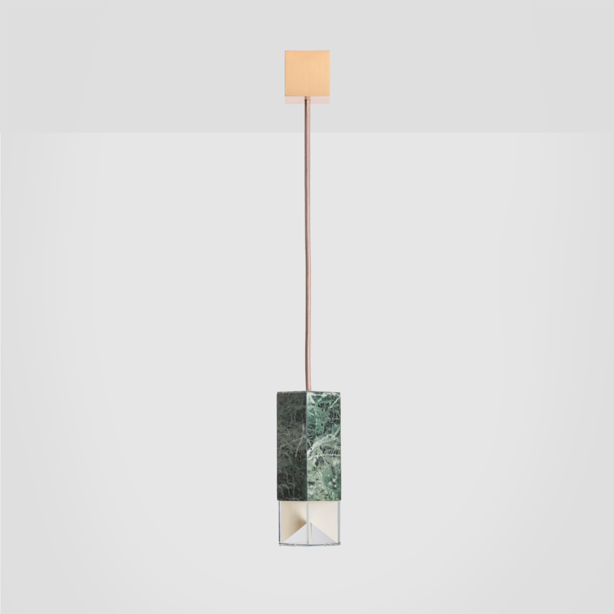 FORMAMINIMA - One Green Pendelleuchte in Alpi-Marmor
