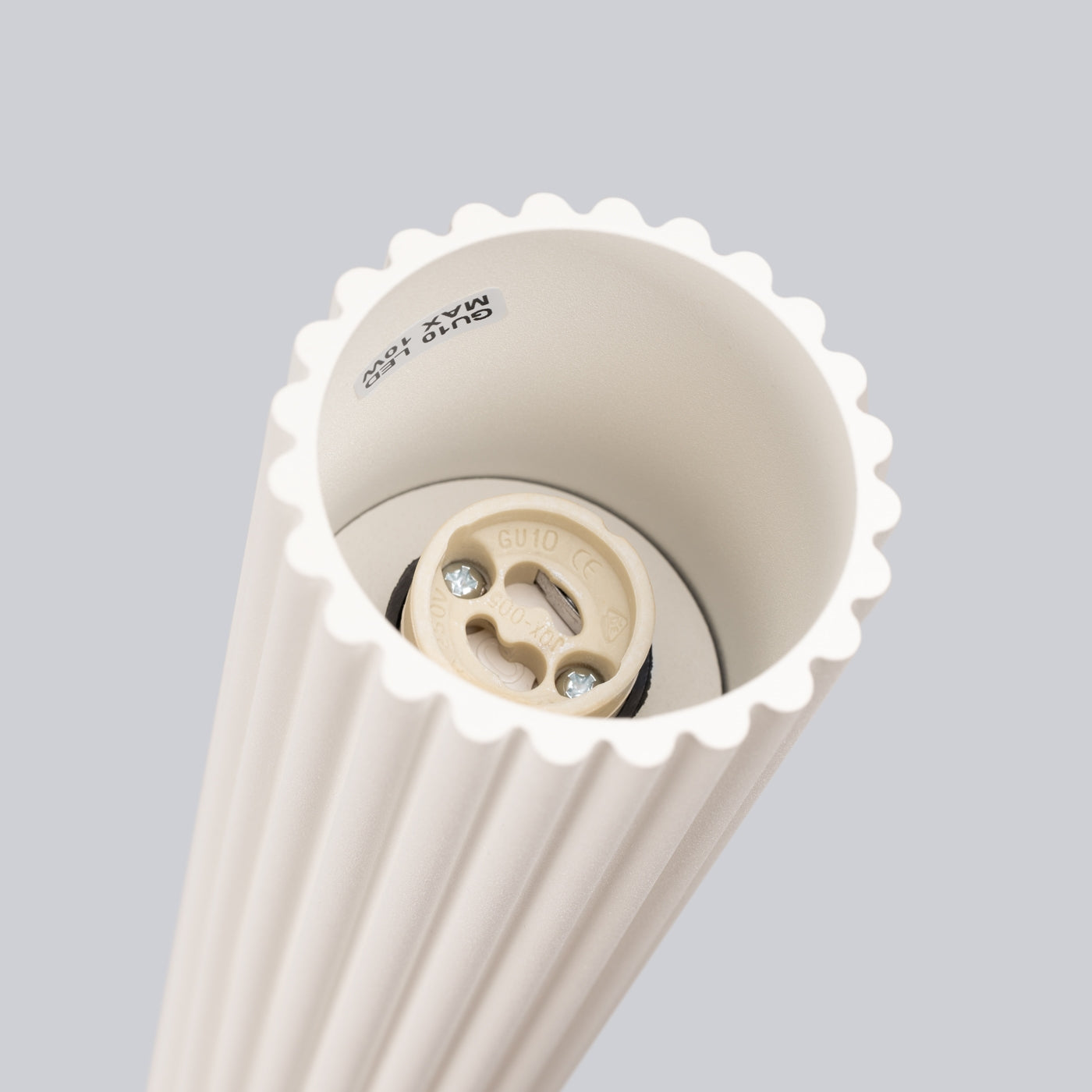 Claria - Beige Deckenleuchte, hoher Röhrenstrahler