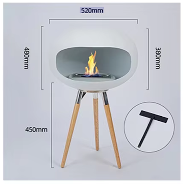 Bioethanol-Kamin - den Innenbereich, 75 × 38 × 52 cm