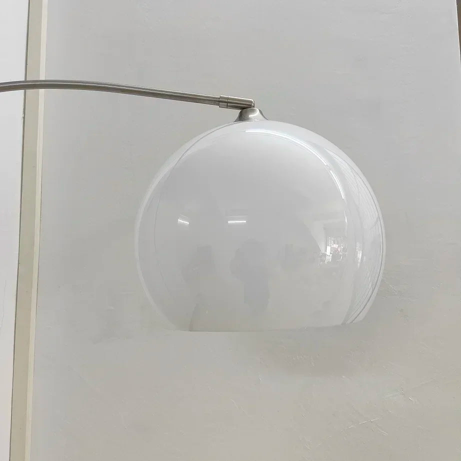 Chrom - LED-Stehleuchte, Chrom & Glas