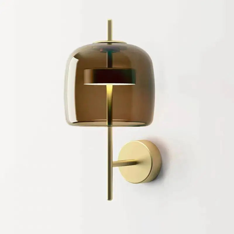 Nordische - Design-Wandleuchte aus Glas mit LED