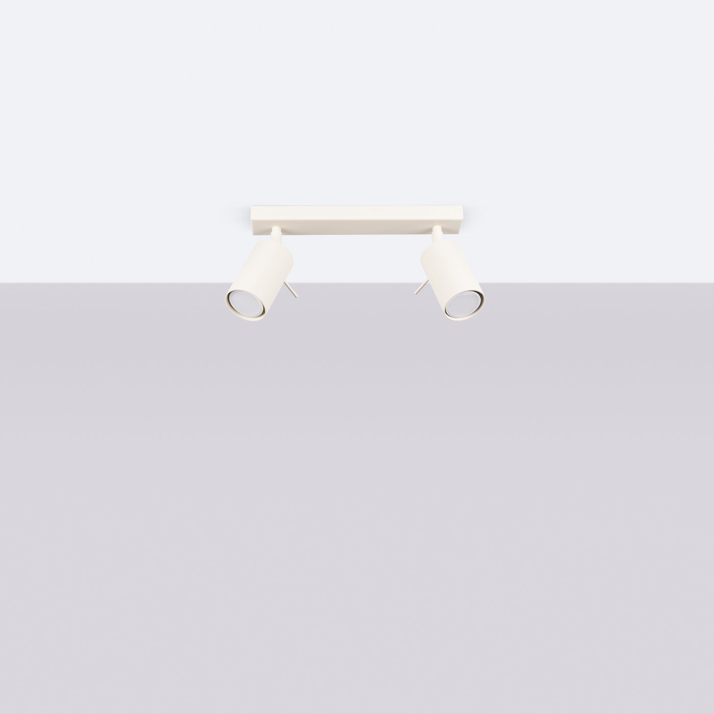 Sparka - Deckenleuchte 2-flammig Beige mit verstellbaren
