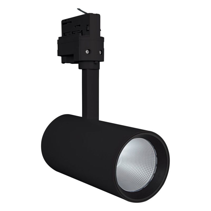 Punto - LED-Schienenstrahler, 3-phasig, D75, schwarz