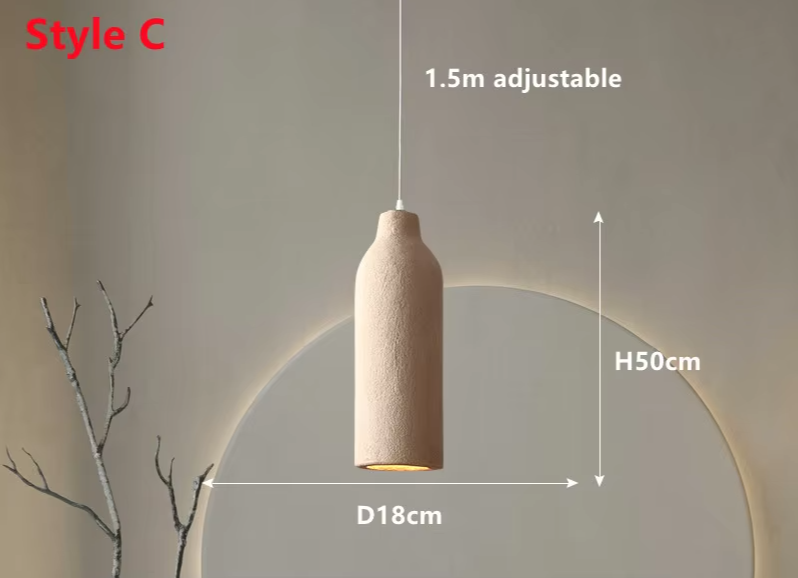 Celira - Moderne Pendelleuchte aus Polymer und Eisen