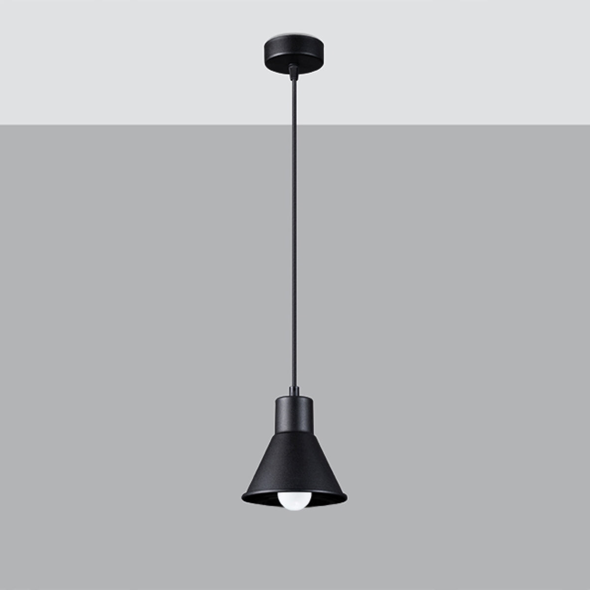Stella - Schwarze Pendelleuchte E27 120 cm