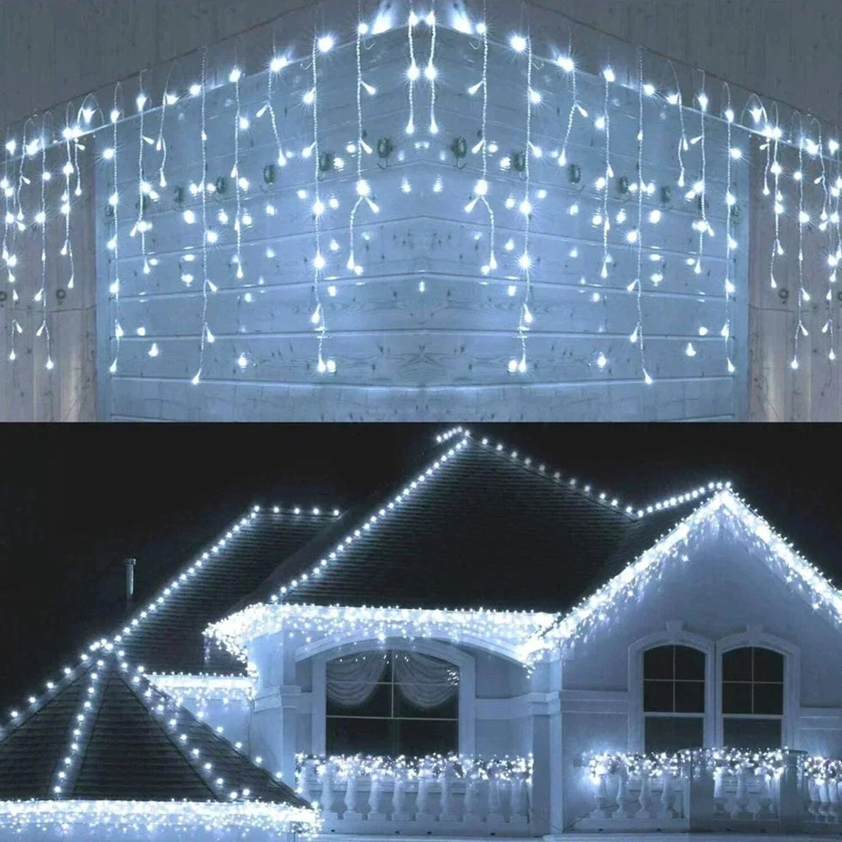 FrostDrizzle - Verbindbare LED-Vorhanglichter mit 8 Leuchtmodi