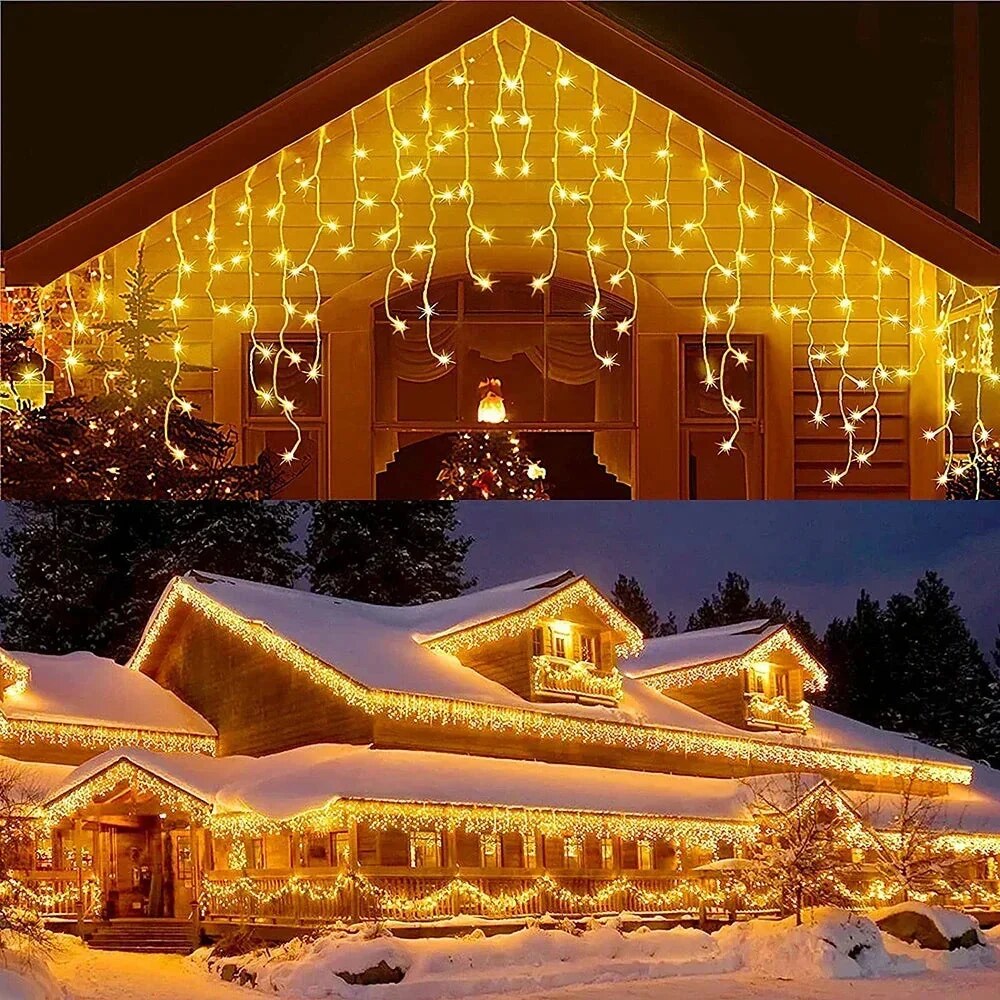 FrostDrizzle - Verbindbare LED-Vorhanglichter mit 8 Leuchtmodi