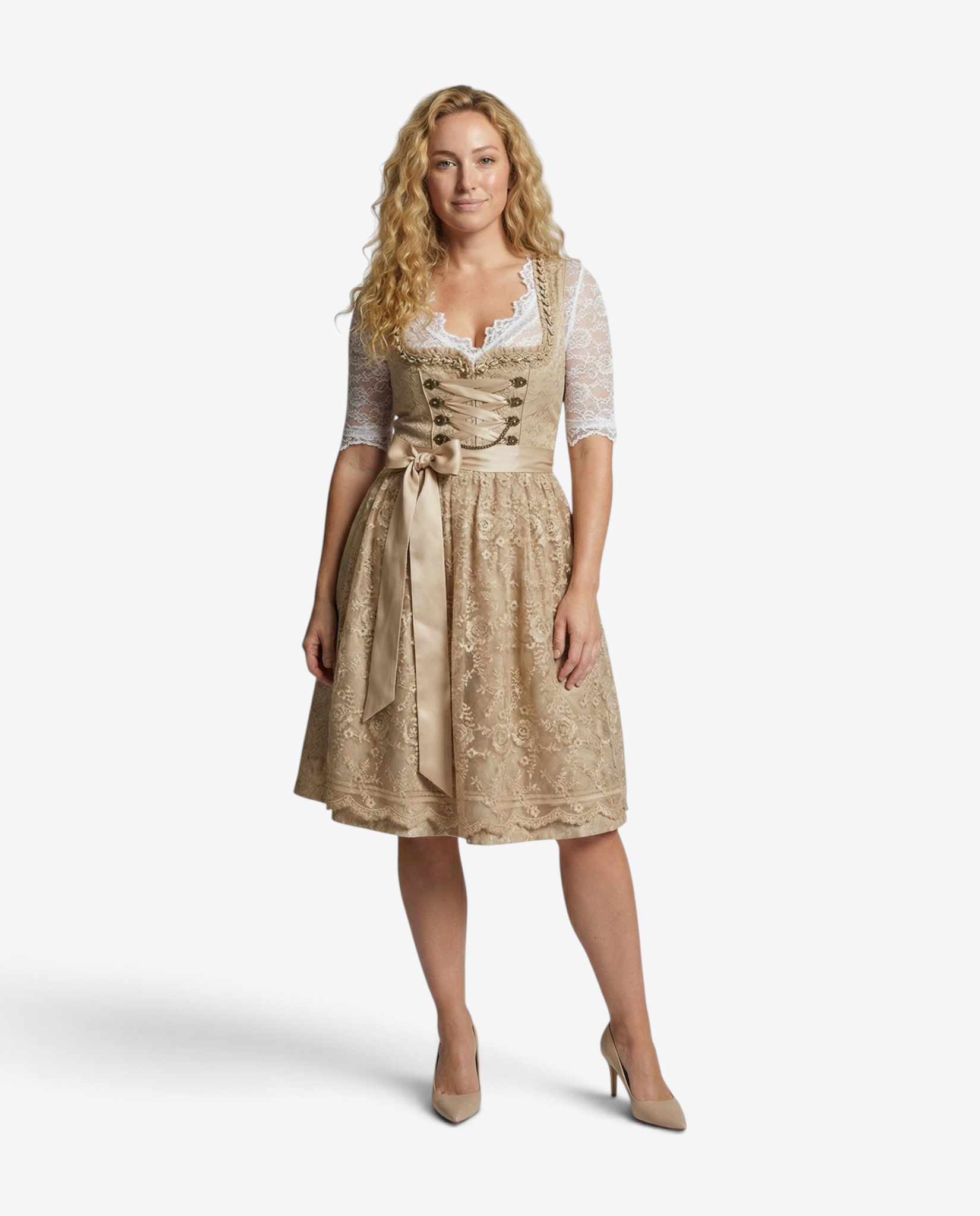 Elegantes Dirndl für Damen mit Schürze