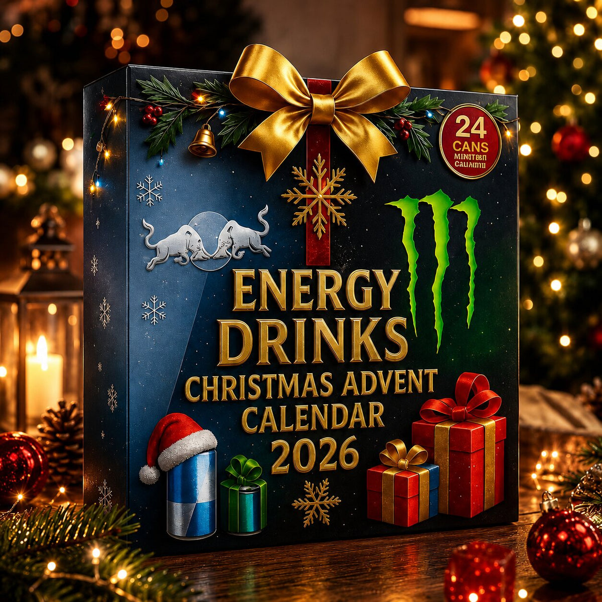Boostember - Adventskalender mit Energy Drink Motiven