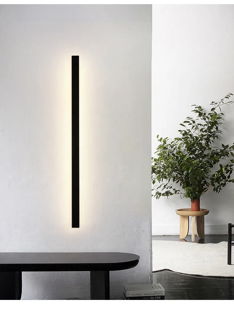Lumera - LED-Wandleuchte, schwarzes Acryl