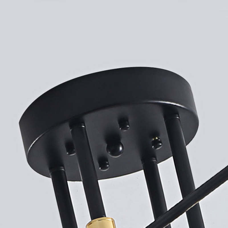 Valentina - Moderne LED-Deckenleuchte, Metall & Glas