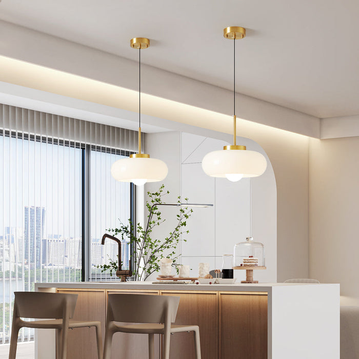 Solara - Moderner Kronleuchter aus Kupfer und Glas