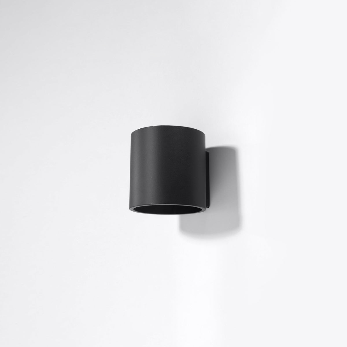 ORBIS - 1 Wandleuchte, schwarzes Aluminium