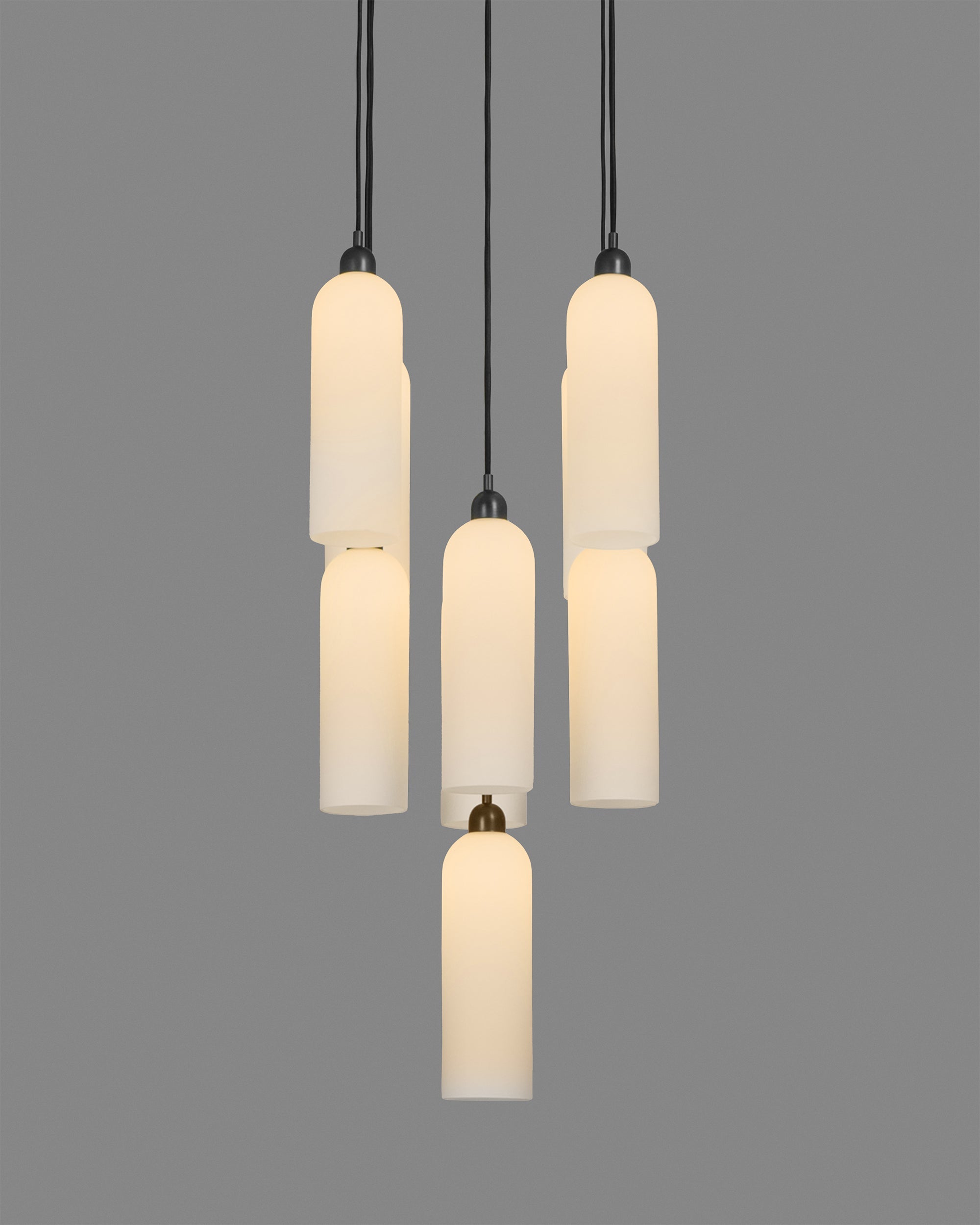 Metall/Glas - Cluster-Pendelleuchte, Metall/Glas