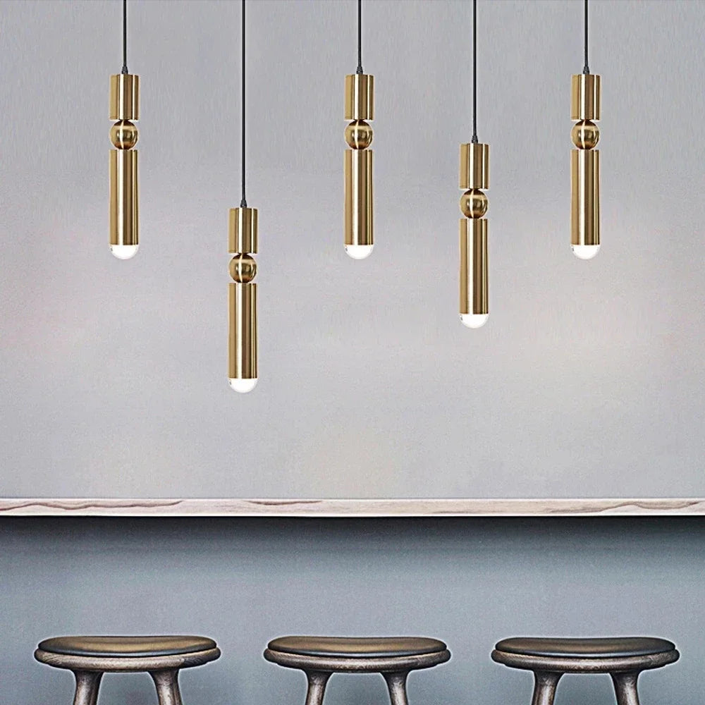 Aurela - Goldene LED-Pendelleuchte AUREA