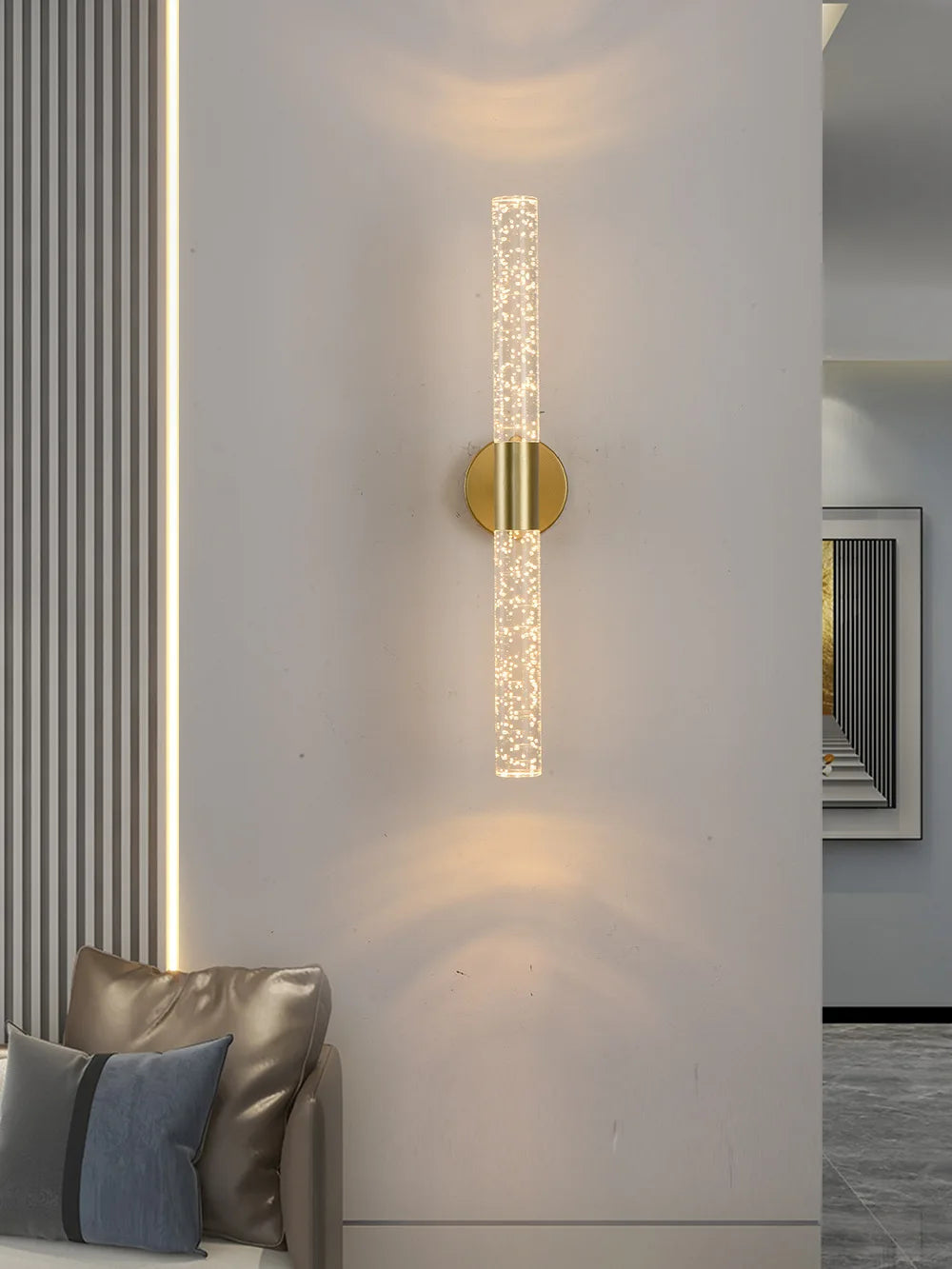 LumiGlas - Kristall-LED-Wandleuchte