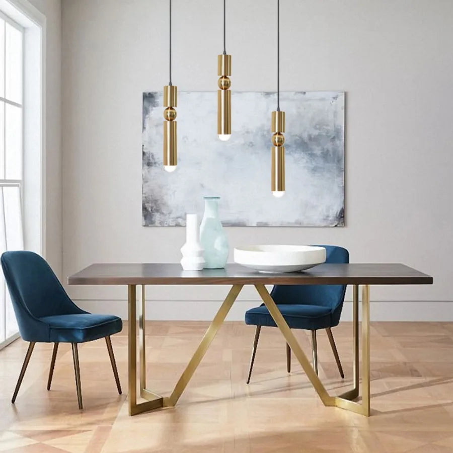 Aurela - Goldene LED-Pendelleuchte AUREA