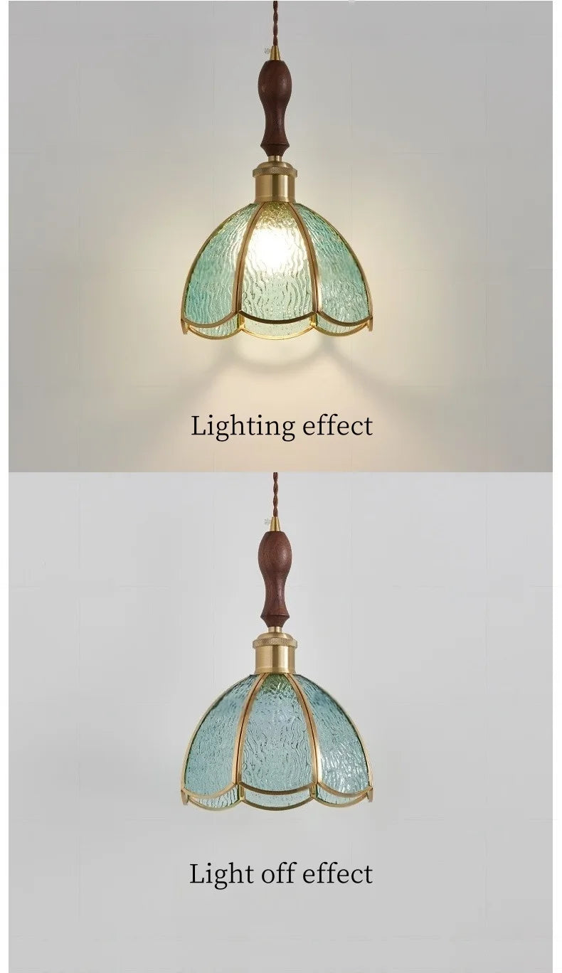 Polara - Tiffany-Pendelleuchte aus Vintage-Glas